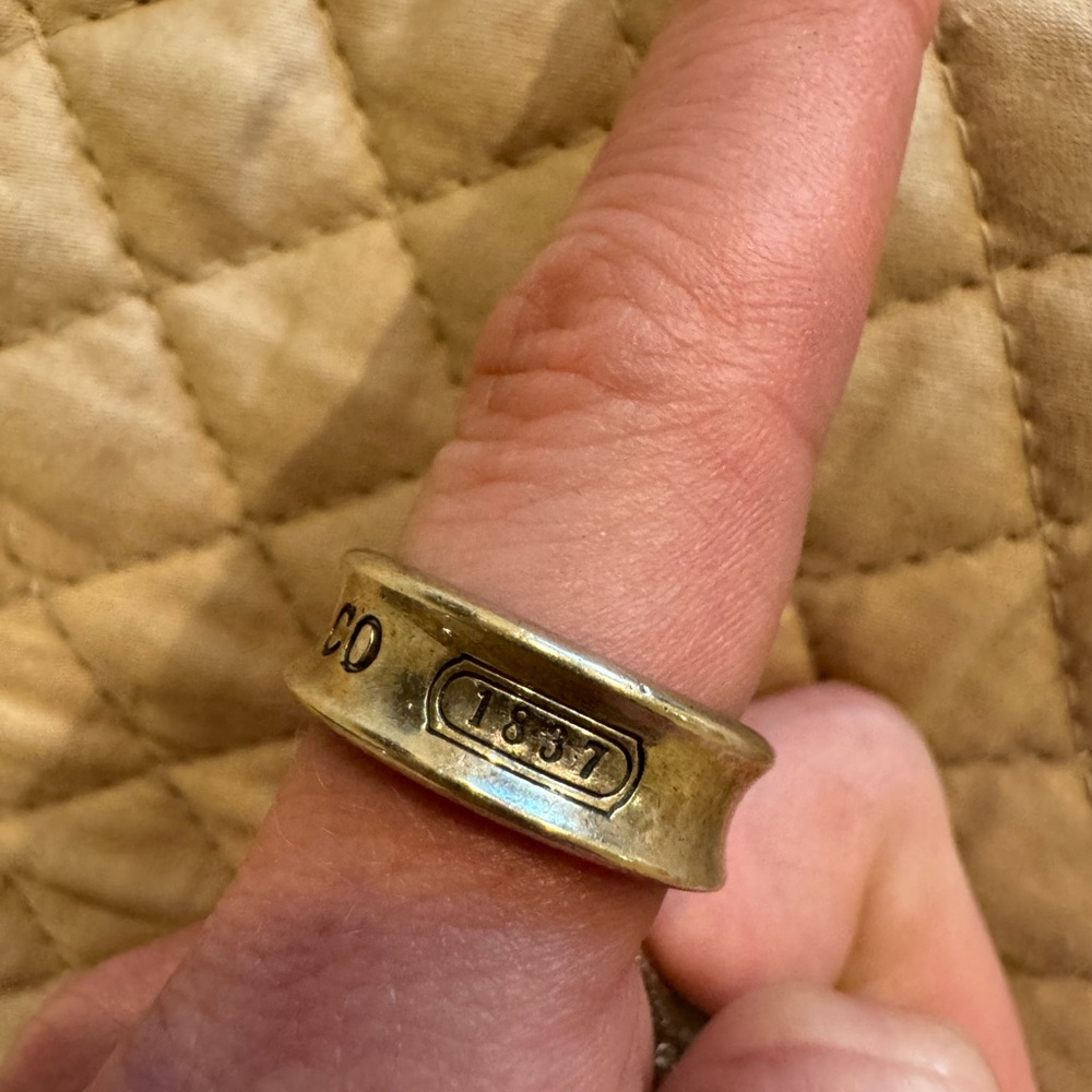 Vintage Tiffany & Co 1837 Sterling Silver Ring size 5.5